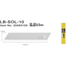 Indlæs billede til gallerivisning LB-SOL-10 Knivblade 18 mm Faste