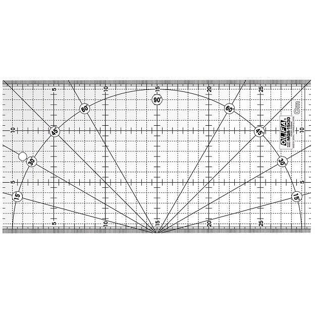 MQR-15x30 Mønster lineal